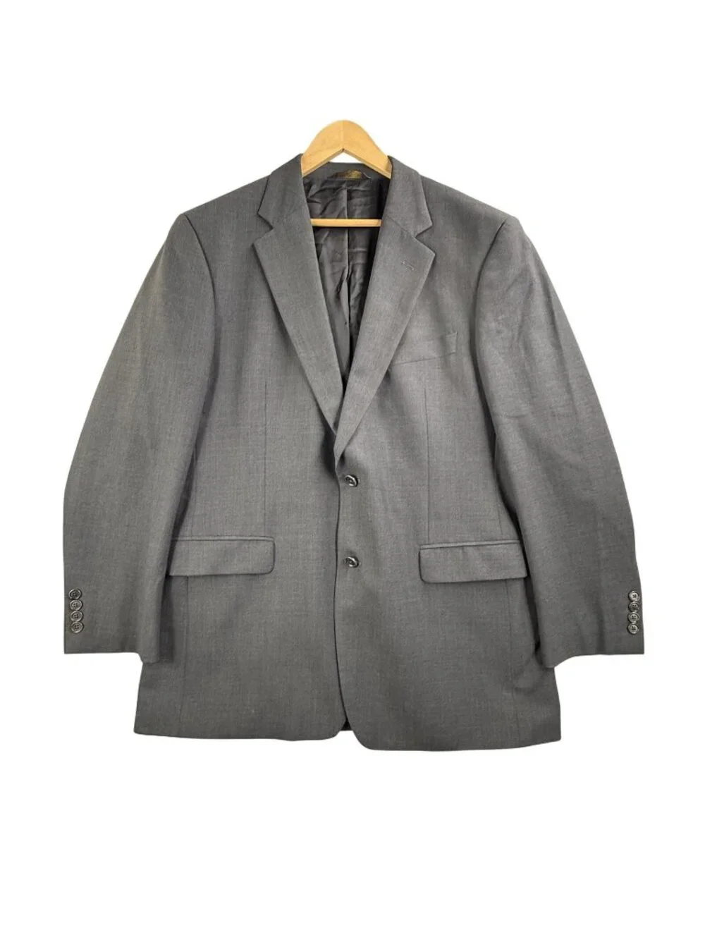 Brooks Brothers Suit Jacket Mens 43L Gray 346 Stretch Wool Sport Coat 2 Button